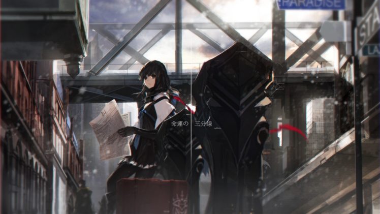 anime, Anime girls, Swd3e2, Original characters, Black hair, Black eyes HD Wallpaper Desktop Background