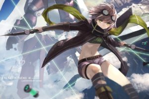 swd3e2, Anime girls, Fie Claussell, Goggles, Green eyes, Grey hair, Short hair, The Legend of Heroes, The Legend of Heroes: Sen no Kiseki