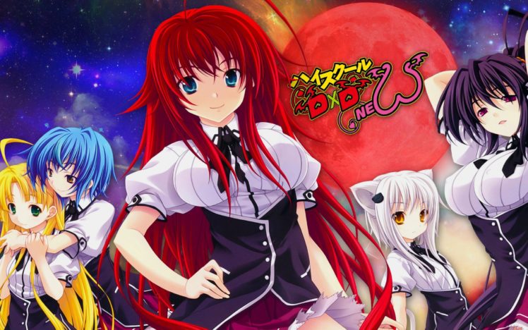 anime girls, Anime, Highschool DxD, Xenovia, Argento Asia, Gremory Rias, Himejima Akeno, Toujou Koneko HD Wallpaper Desktop Background
