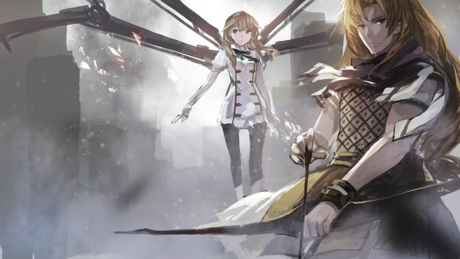 anime girls, Anime, Swd3e2, Blonde, Bows, Long hair, Fate Series, Fate Apocrypha Wallpaper