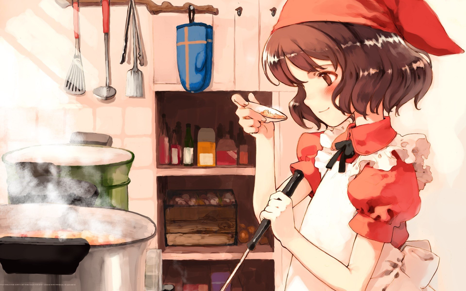 anime, Anime girls, Quartett!, Lina Junhers, Cook Wallpaper
