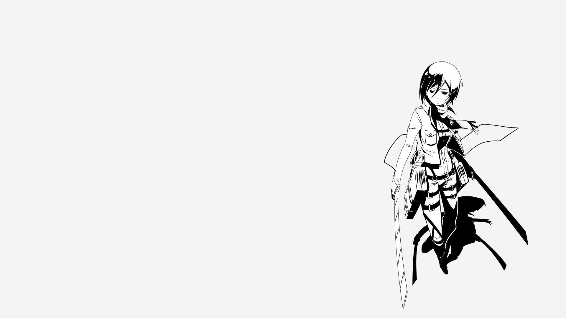 Featured image of post Attack On Titan Mikasa Wallpaper Black And White