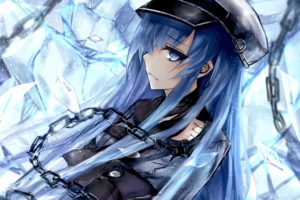 Esdeath, Akame ga Kill!, Blue hair, Blue eyes, Anime girls