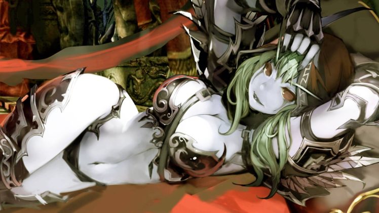 anime girls, Digital art, World of Warcraft, Sylvanas Windrunner HD Wallpaper Desktop Background