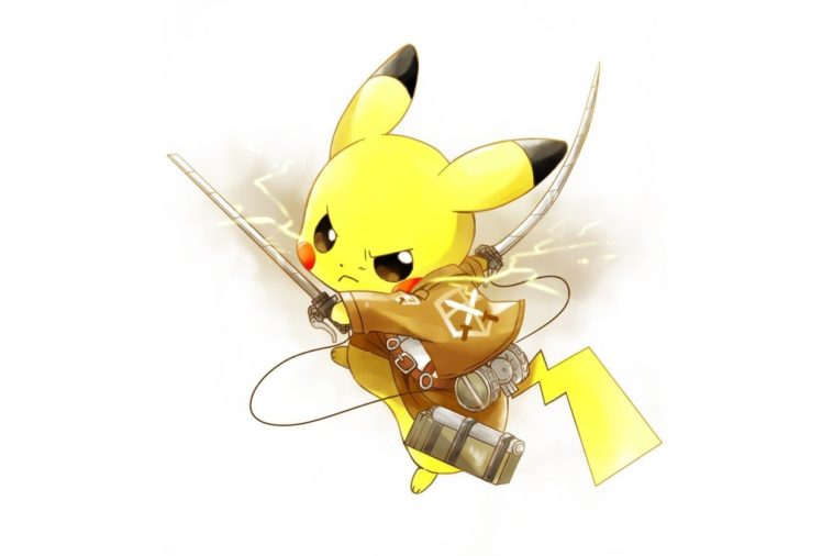 Shingeki no Kyojin, Pikachu, Cosplay, Pokemon HD Wallpaper Desktop Background