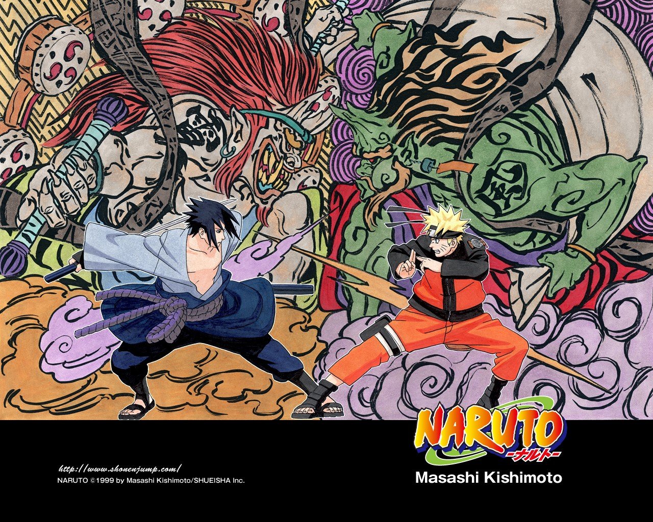 Naruto Shippuuden, Uzumaki Naruto, Uchiha Sasuke Wallpaper