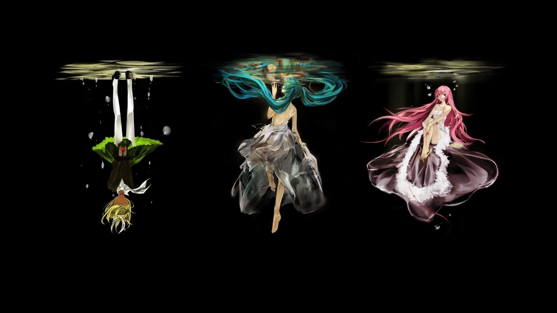 Vocaloid, Kagamine Rin, Megurine Luka, Hatsune Miku Wallpaper