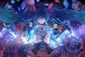 cards, Hatsune Miku, Anime, Anime girls
