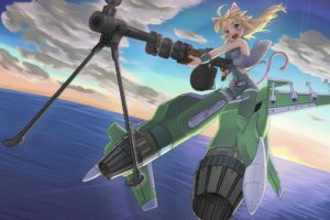jet fighter, Strike Witches, Hoshii Miki, THE iDOLM@STER
