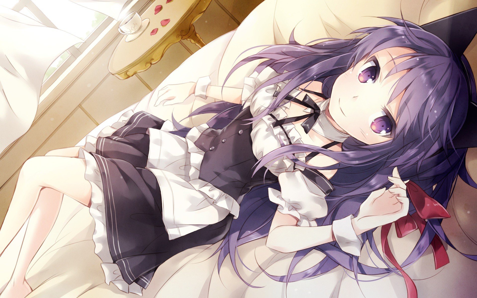 anime girls, Maid outfit Wallpaper