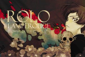 anime, Code Geass, Rolo Lamperouge, Anime boys, Skull, Red flowers