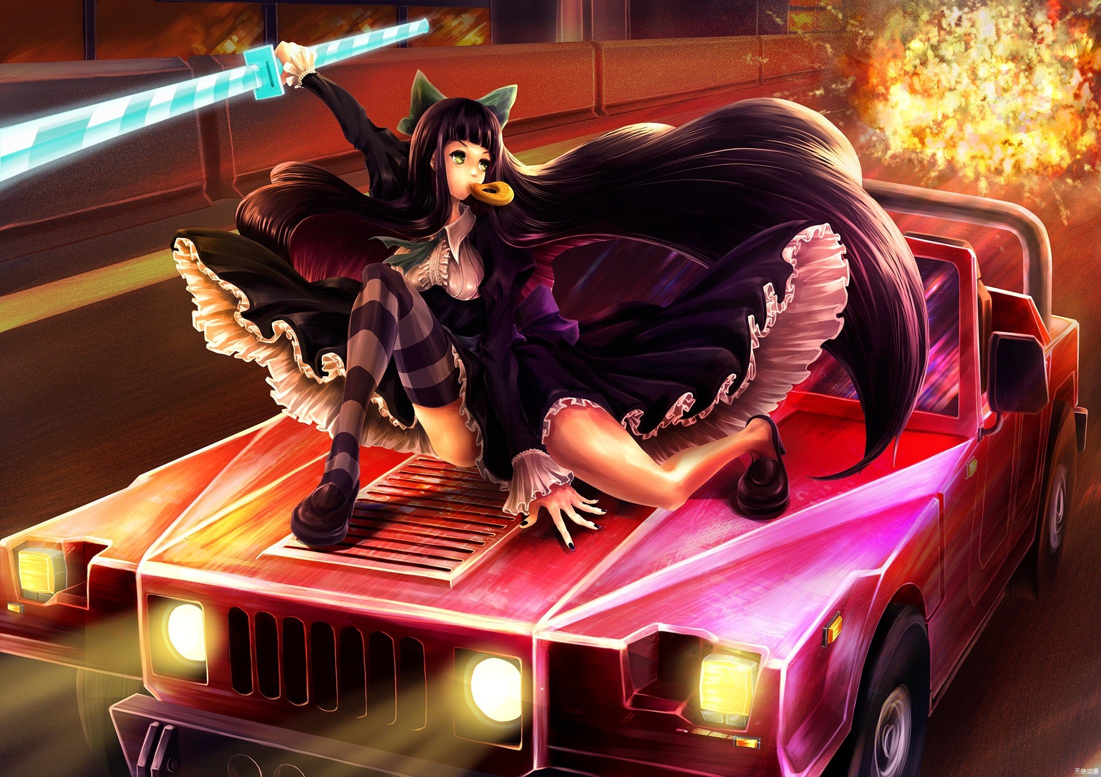 anime, Panty and Stocking with Garterbelt, Anarchy Stocking Wallpaper
