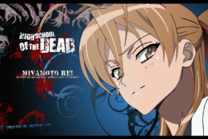 anime, Highschool of the Dead, Miyamoto Rei