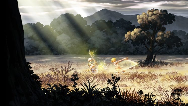 anime, Sword, Fighting HD Wallpaper Desktop Background
