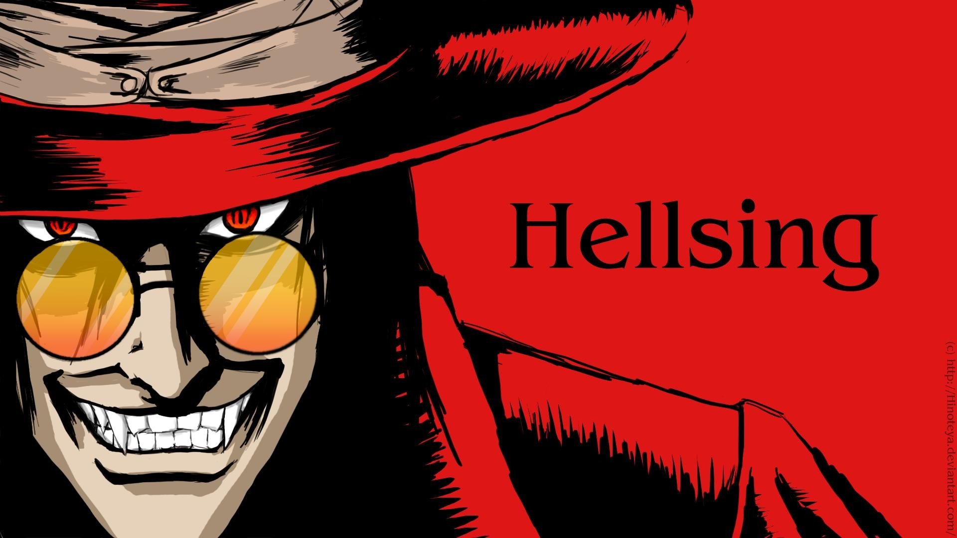 Hellsing, Alucard, Vampires, Red background Wallpaper