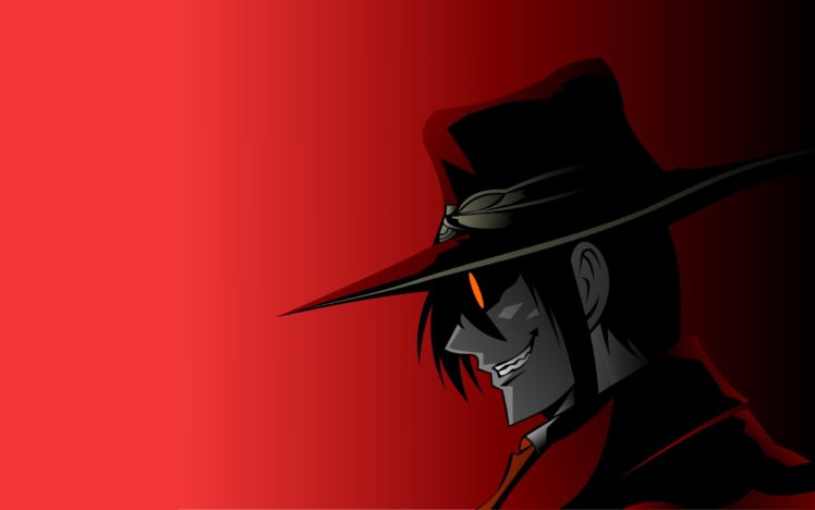 Hellsing, Alucard, Red background HD Wallpaper Desktop Background