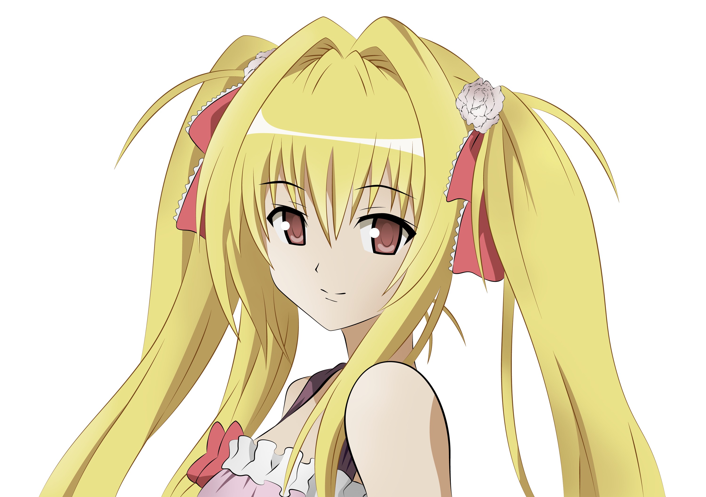 To Love ru, Anime girls, Blonde, Twintails Wallpaper