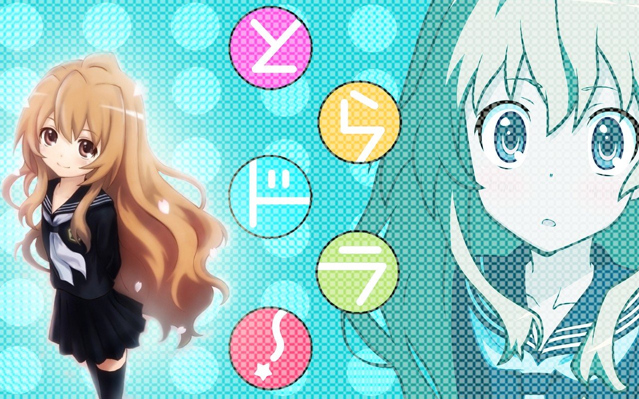 Toradora!, Aisaka Taiga, School uniform, Anime Wallpaper