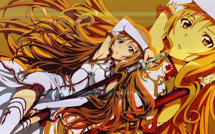 anime, Yuuki Asuna, Sword Art Online HD Wallpaper Desktop Background
