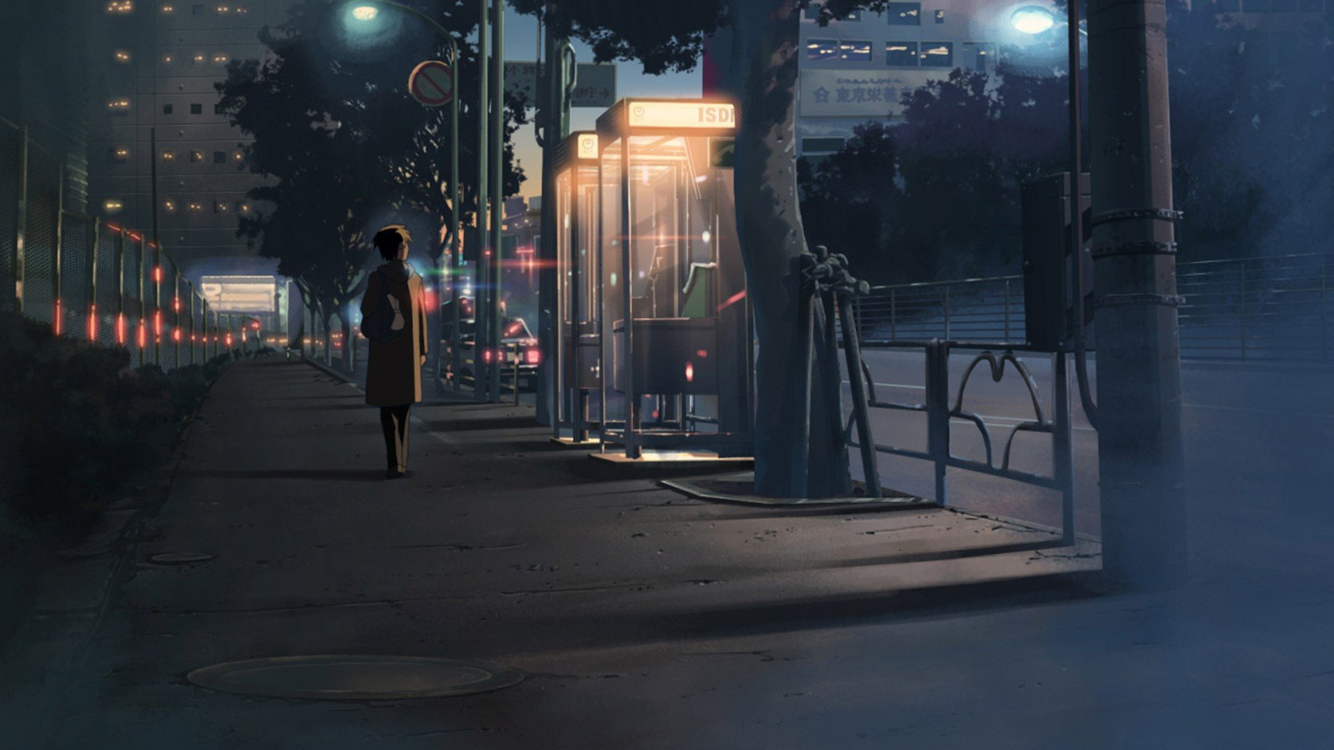 night, City, 5 Centimeters Per Second Wallpaper