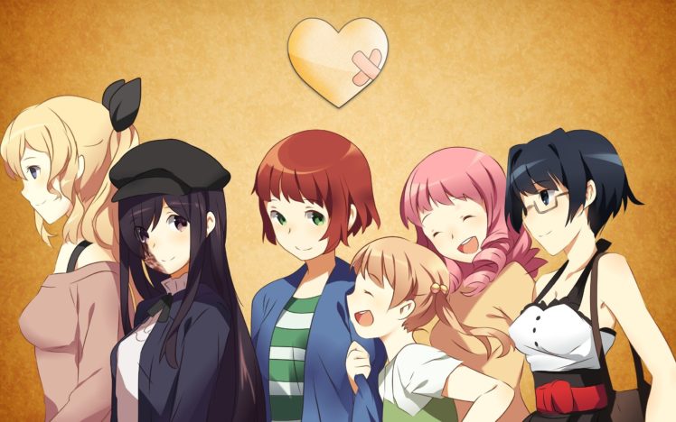 Katawa Shoujo, Lilly Satou, Hanako Ikezawa, Rin Tezuka, Ibarazaki Emi, Shiina Mikado, Misha, Shizune Hakamichi HD Wallpaper Desktop Background