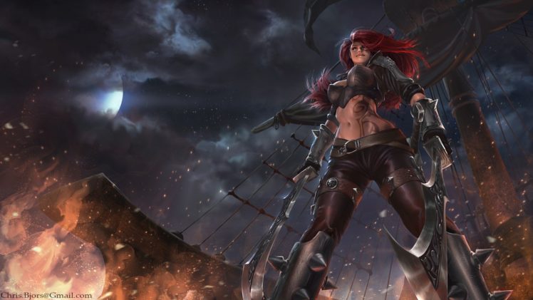 League of Legends, Video games, Katarina, Redhead HD Wallpaper Desktop Background