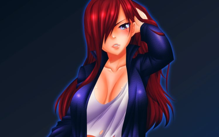 Scarlet Erza, Fairy Tail, Redhead HD Wallpaper Desktop Background