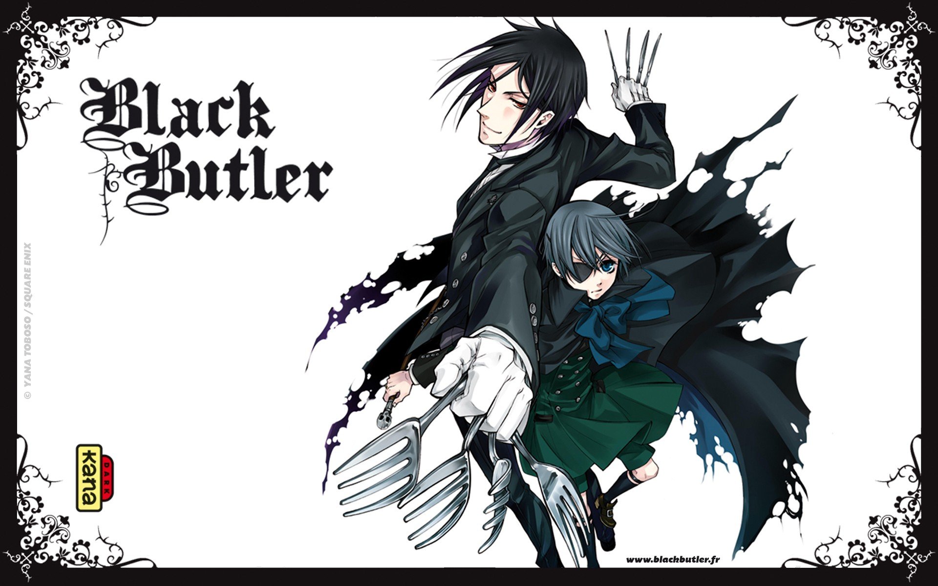 Kuroshitsuji, Black Butler, Michaelis Sebastian, Ciel Phantomhive Wallpaper