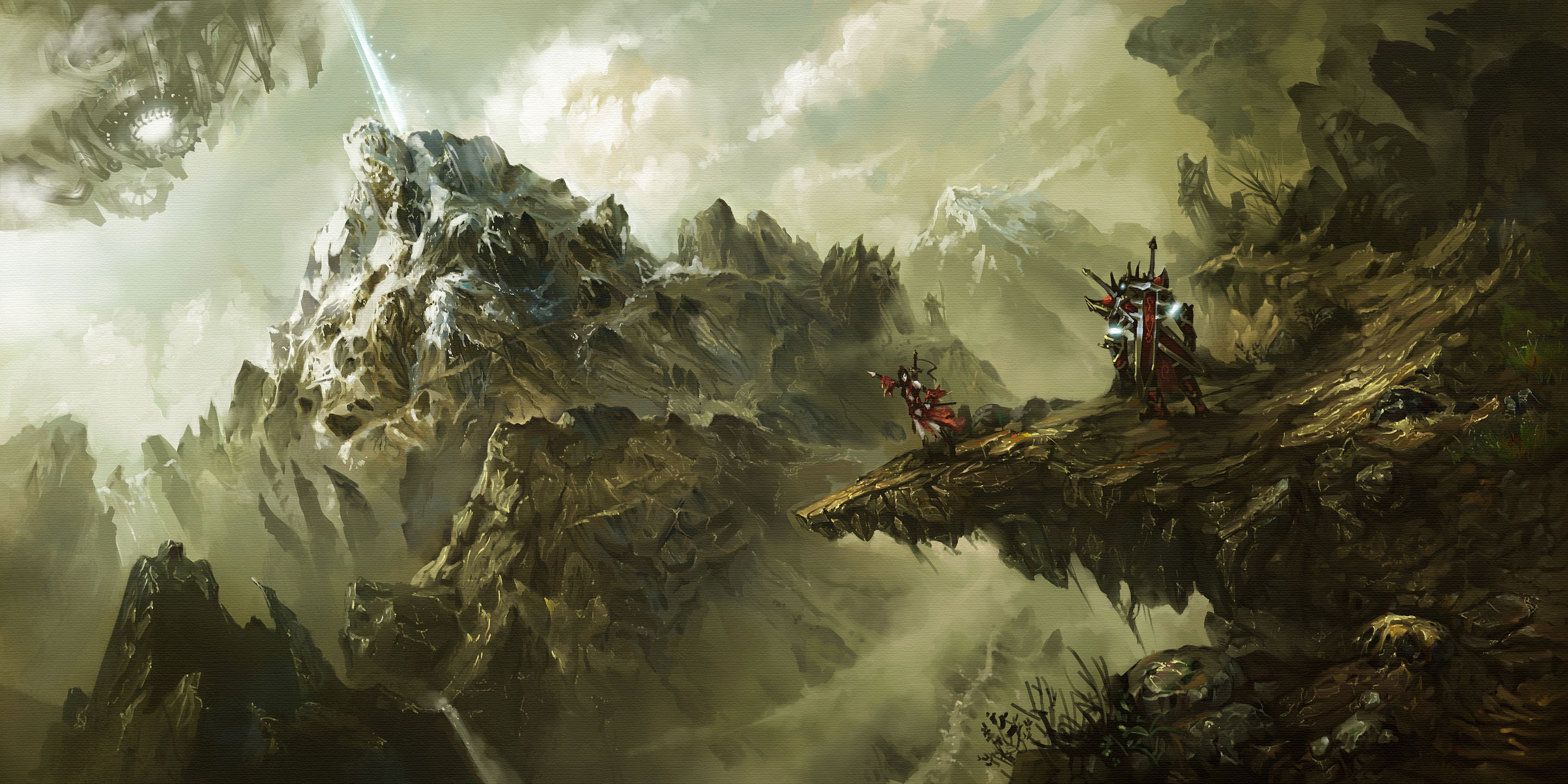 world, Of, Legend, Mountains, Warrior, Crag, Games, Fantasy, Sci fi Wallpaper