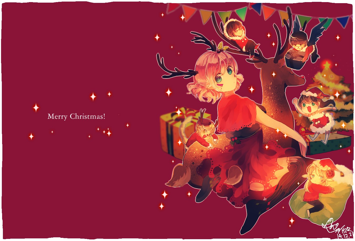 Christmas, Anime, Hizrin Wallpaper