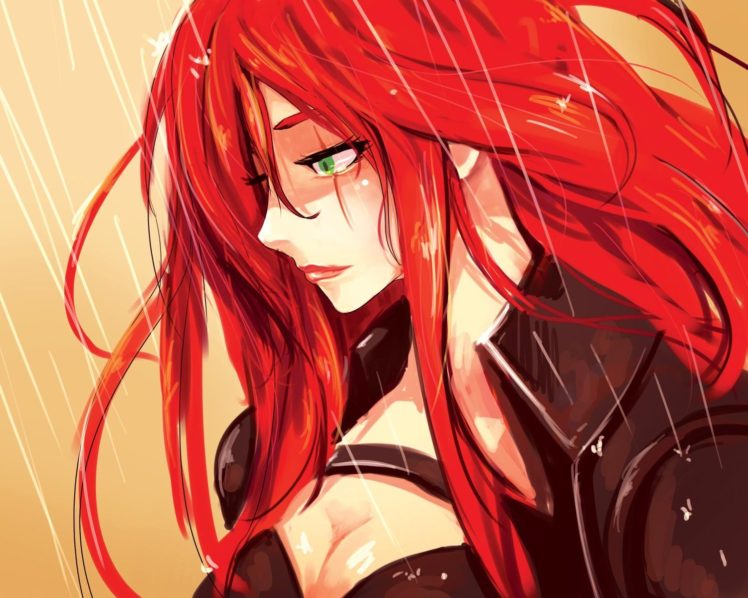 redhead, Katarina, Anime girls, League of Legends HD Wallpaper Desktop Background