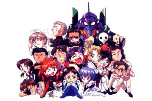 Neon Genesis Evangelion, Ikari Shinji, Gendo Ikari, Ayanami Rei, Asuka Langley Soryu, Pen², EVA Unit 01