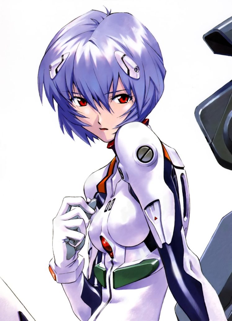 Neon Genesis Evangelion, Ayanami Rei, Simple background HD Wallpaper Desktop Background