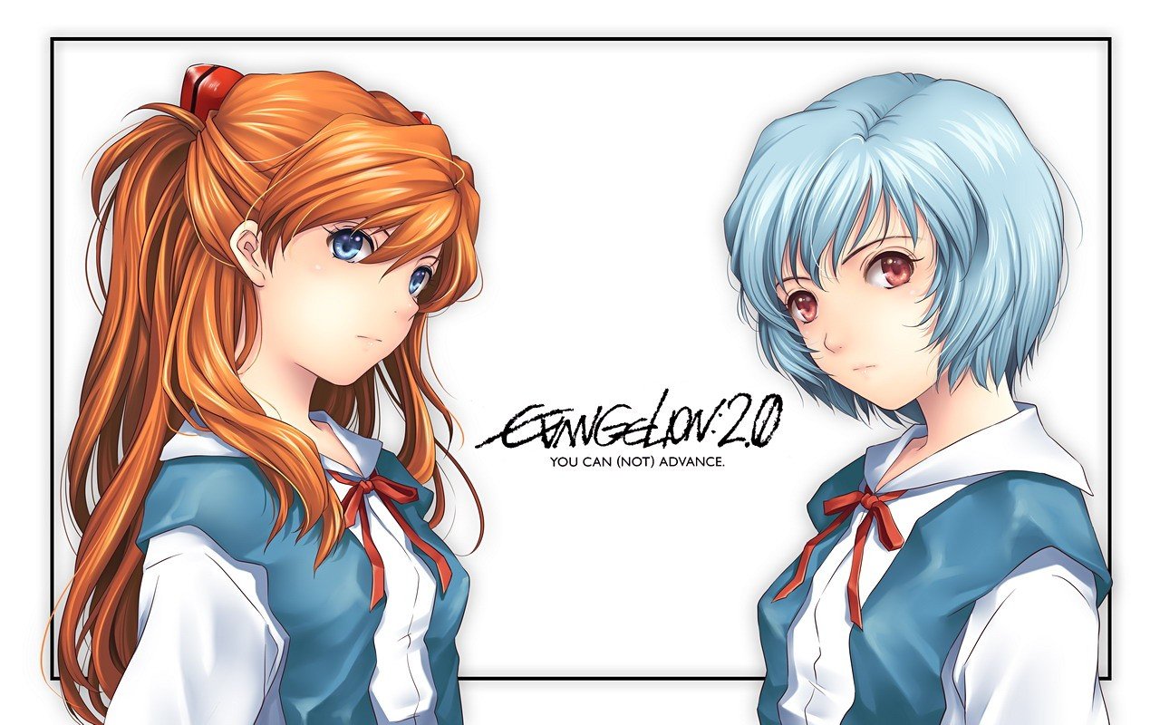 Neon Genesis Evangelion, Ayanami Rei, Asuka Langley Soryu Wallpaper