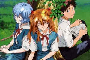 Neon Genesis Evangelion, Ikari Shinji, Ayanami Rei, Asuka Langley Soryu, Anime girls