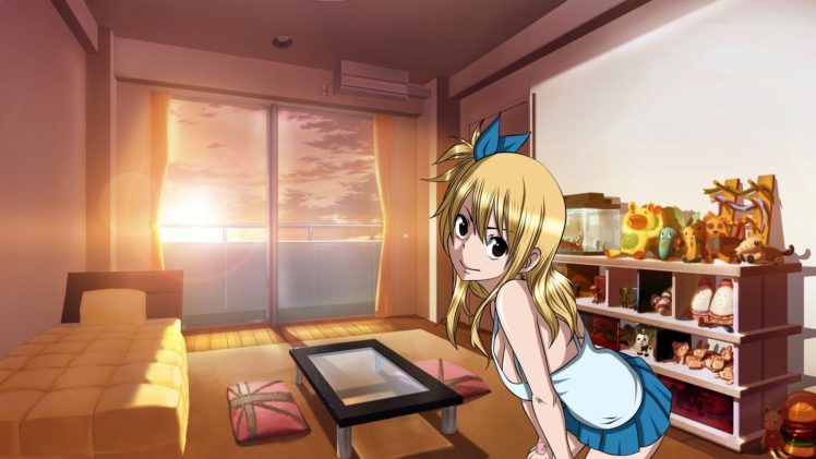 anime girls, Heartfilia Lucy, Fairy Tail, Crossover HD Wallpaper Desktop Background