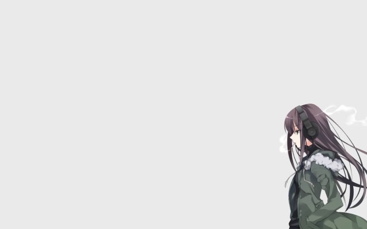 original characters, Anime girls, Headphones HD Wallpaper Desktop Background