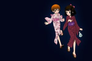 manga, Anime, Anime girls, Kimono, Yukata, Kokekokko Koma
