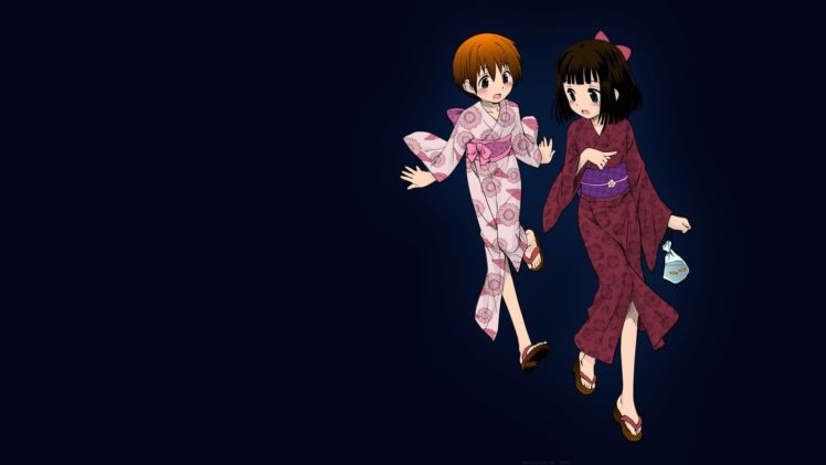 manga, Anime, Anime girls, Kimono, Yukata, Kokekokko Koma HD Wallpaper Desktop Background