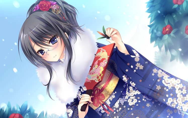 anime girls, Traditional clothing, Lautes Alltags, Sakurai Sana HD Wallpaper Desktop Background