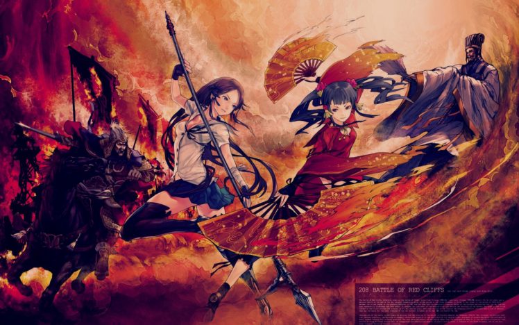 Romance of the Three Kingdoms, Da Qiao, Zhuge Liang, Cao Cao, Redjuice HD Wallpaper Desktop Background