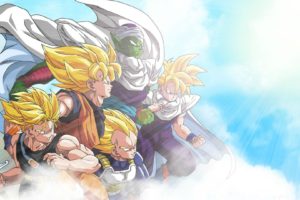 Dragon Ball Z, Son Goku, Piccolo, Gohan, Vegeta, Trunks (character)