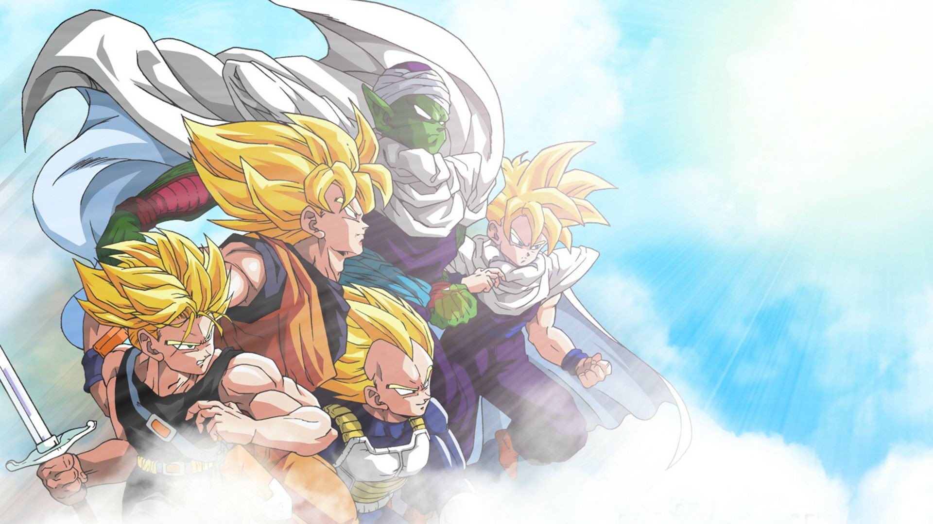 Dragon Ball Z, Son Goku, Piccolo, Gohan, Vegeta, Trunks (character) Wallpaper