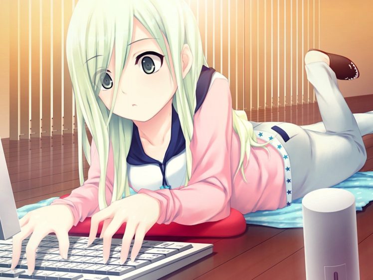 anime girls, Cure Girl, Tsukuyomi (Cure Girl), Coffee Kizoku HD Wallpaper Desktop Background