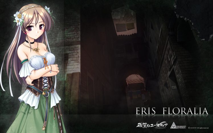 anime girls, Eris Floralia, Aiyoku no Eustia HD Wallpaper Desktop Background