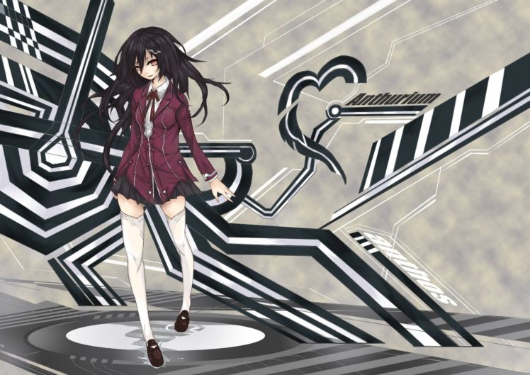 anime, Anime girls, School uniform, Original characters HD Wallpaper Desktop Background