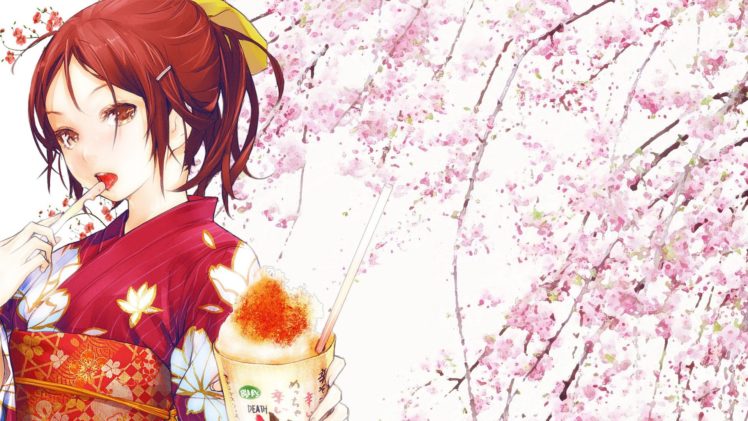 kimono, Anime girls, Redjuice, Original characters HD Wallpaper Desktop Background