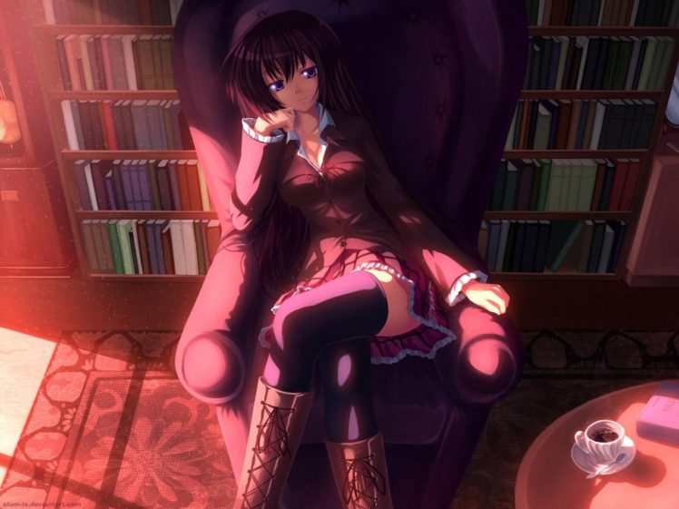 Akaba Chizuru, Seitokai no Ichizon, Anime girls HD Wallpaper Desktop Background