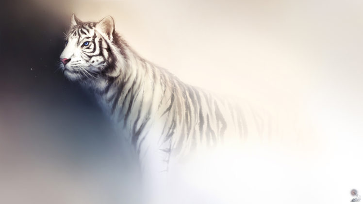 tiger, Fantasy, Art HD Wallpaper Desktop Background