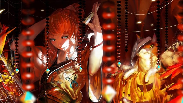 kimono, Anime girls HD Wallpaper Desktop Background